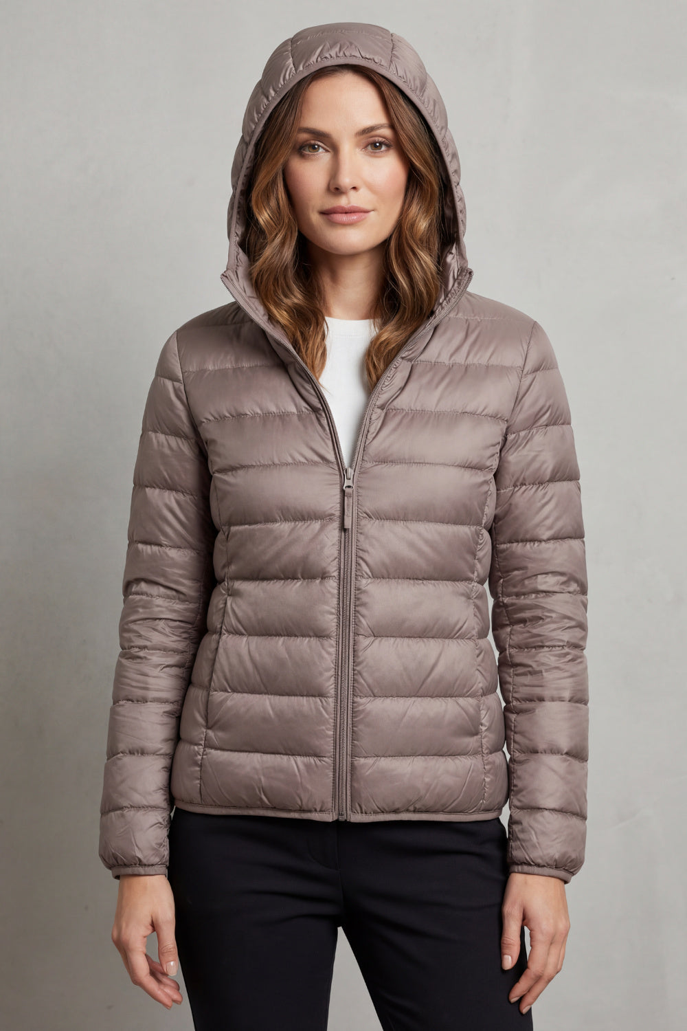 Ivy | Women’s Lightweight Packable Puffer Jacket with Hood