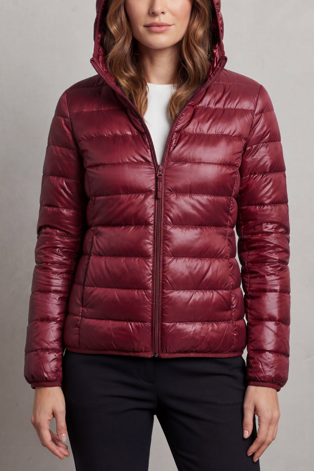 Ivy | Women’s Lightweight Packable Puffer Jacket with Hood