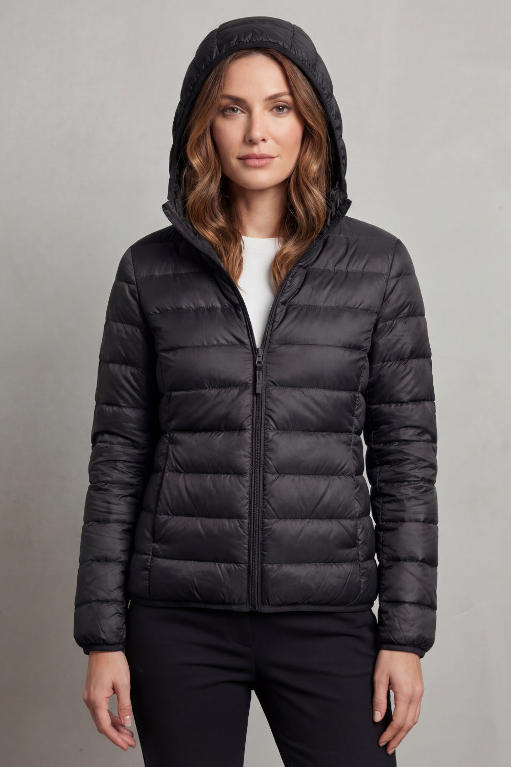 Ivy | Women’s Lightweight Packable Puffer Jacket with Hood
