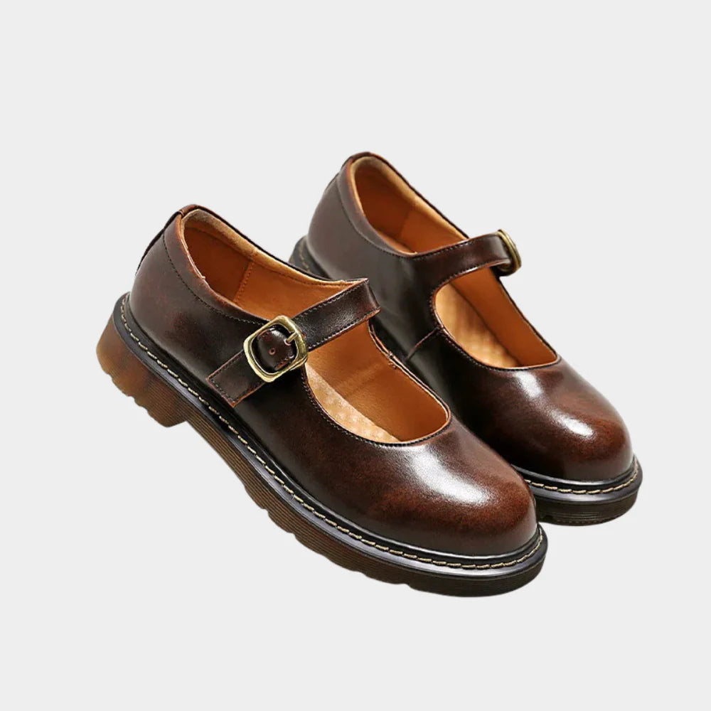 Winnie | Women’s Platform Mary Jane Shoes with Buckle Strap