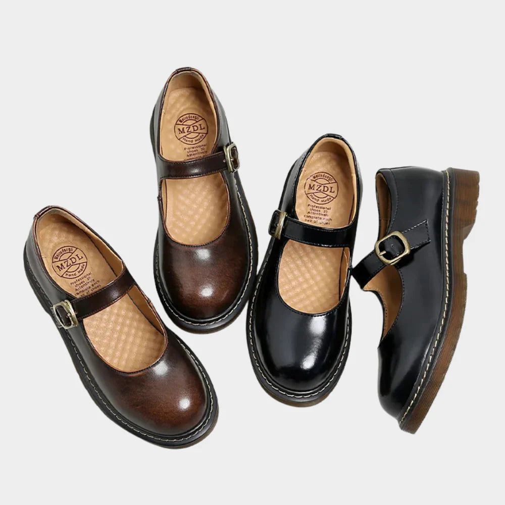Winnie | Women’s Platform Mary Jane Shoes with Buckle Strap