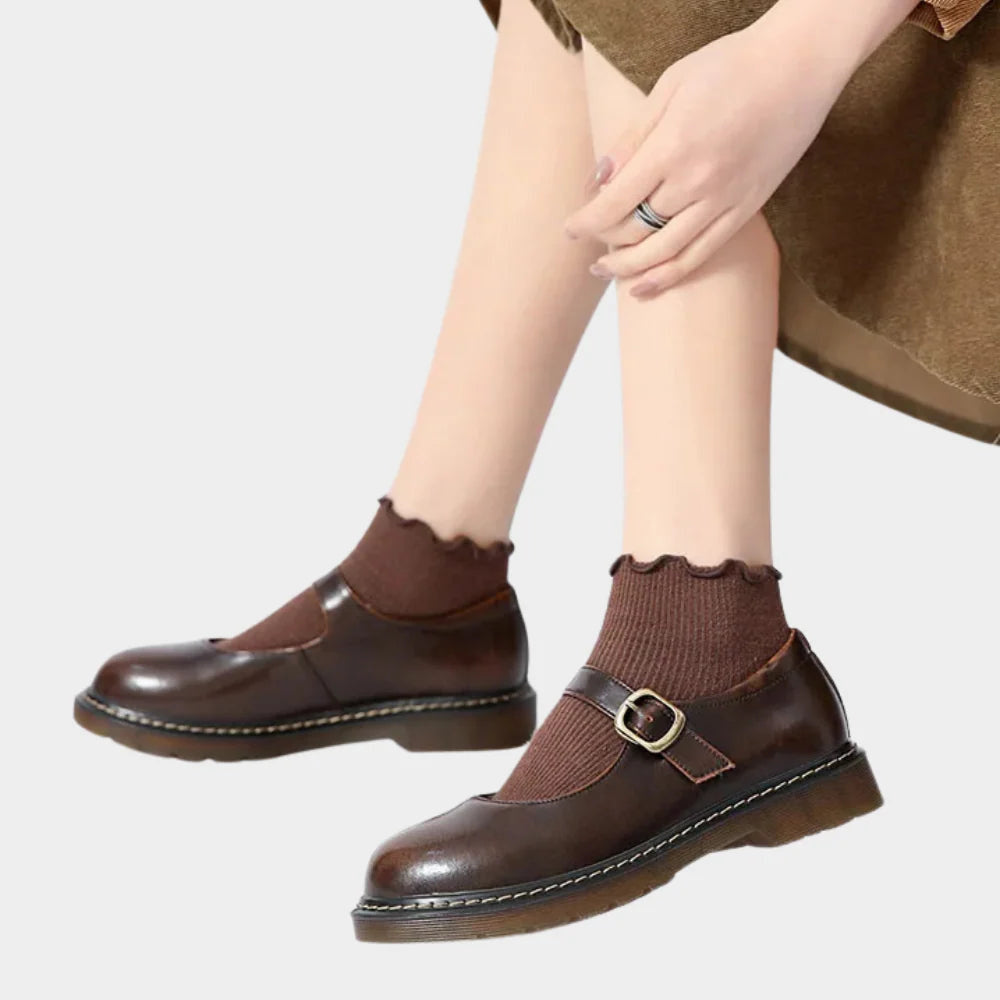 Winnie | Women’s Platform Mary Jane Shoes with Buckle Strap