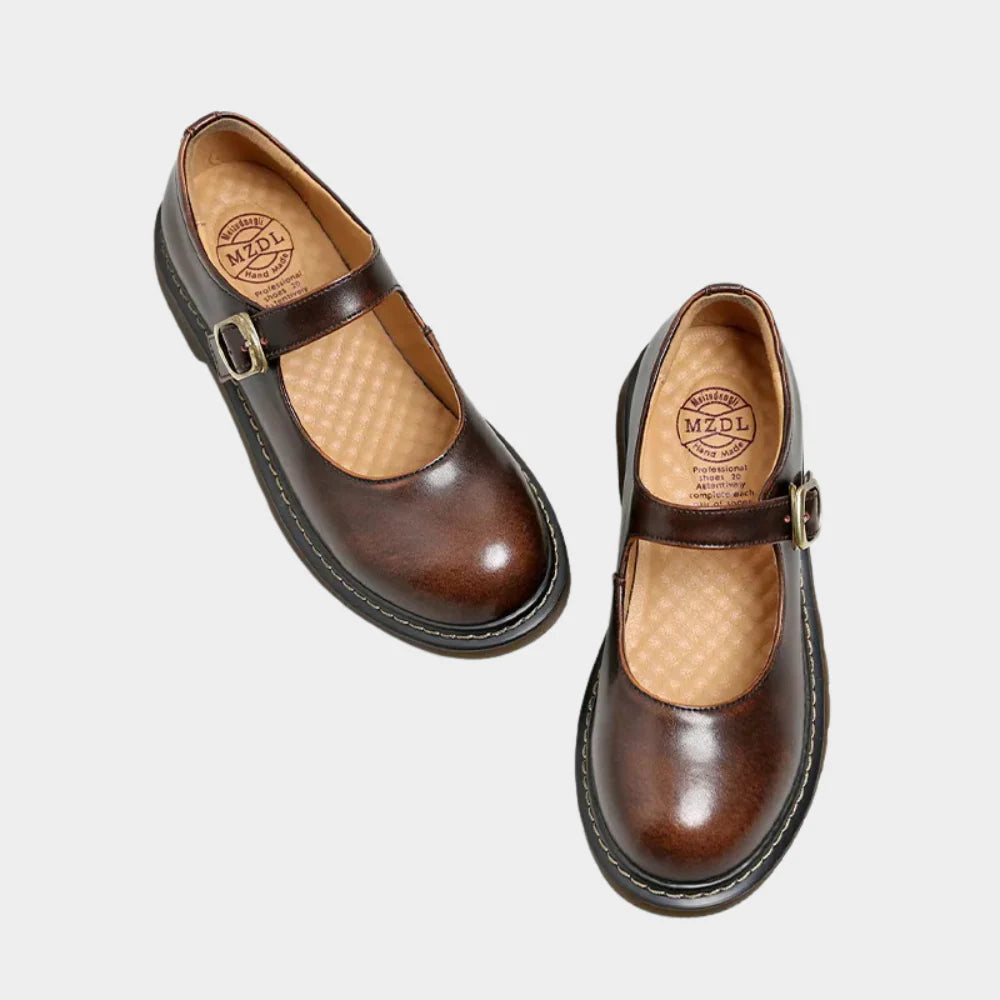 Winnie | Women’s Platform Mary Jane Shoes with Buckle Strap
