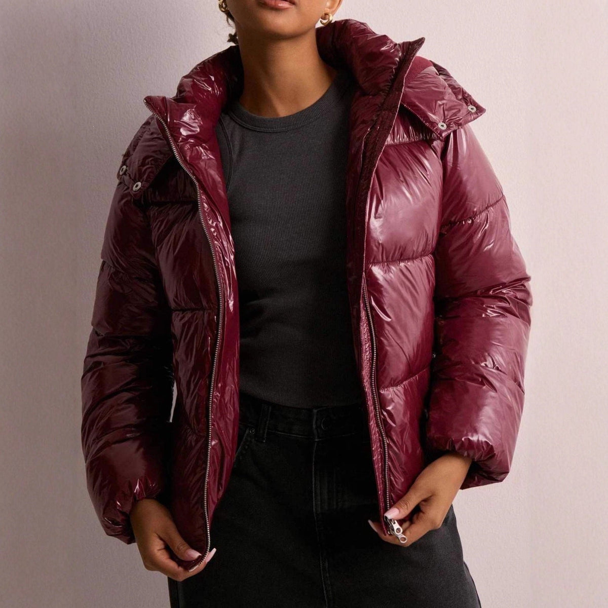 Vanessa | Women’s Quilted Hooded Jacket with Zip Pockets