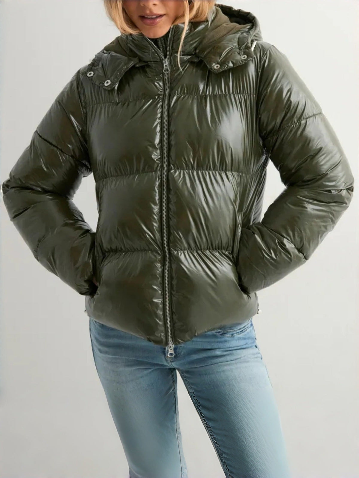 Vanessa | Women’s Quilted Hooded Jacket with Zip Pockets