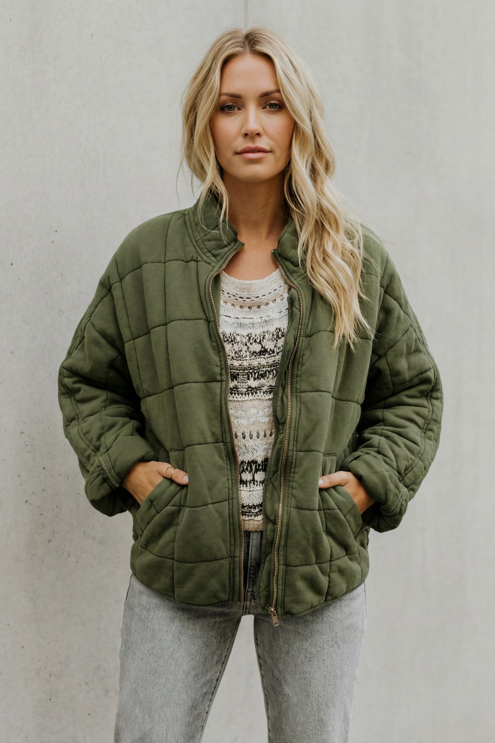 Clementine | Women’s Quilted Jacket with High Collar