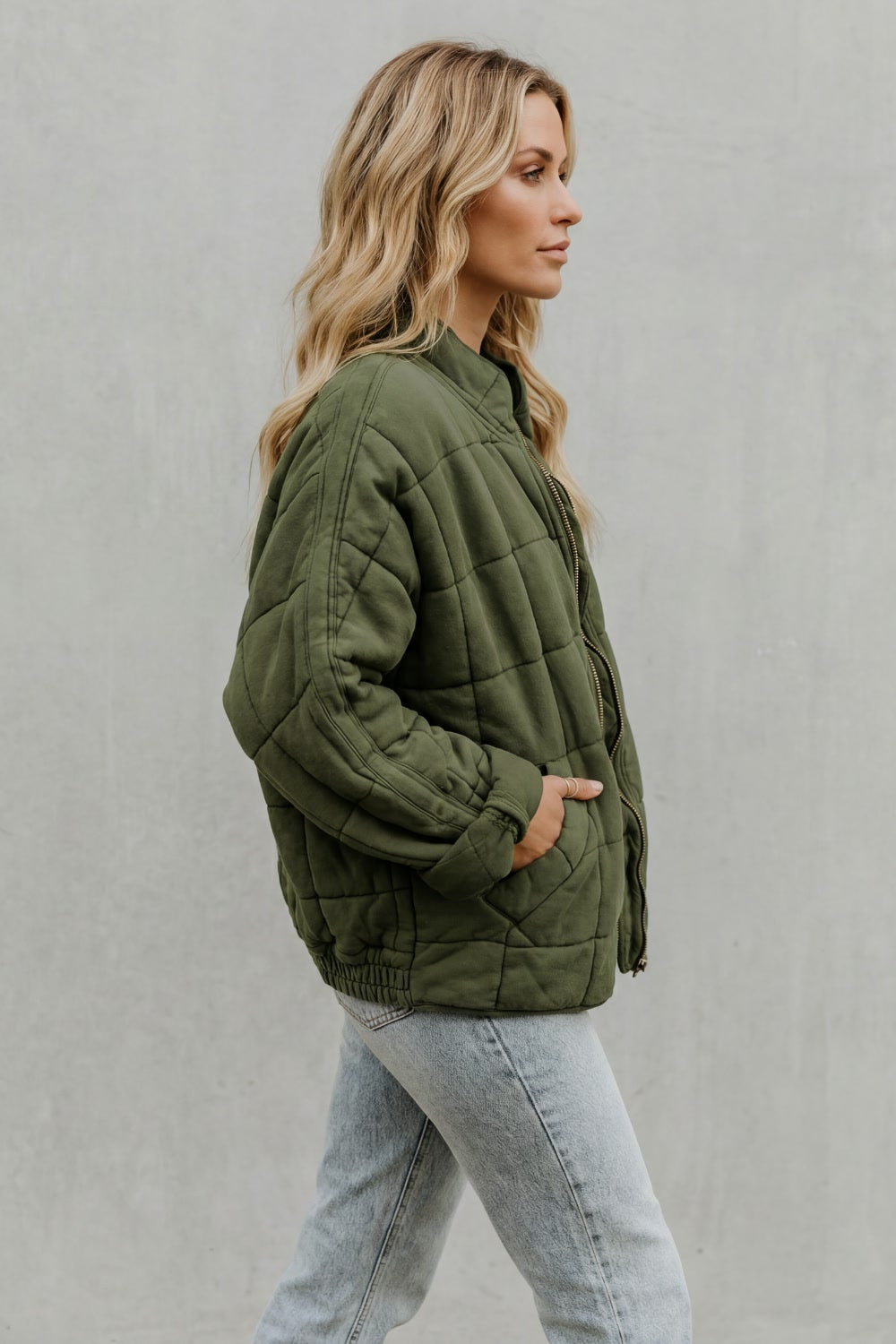 Clementine | Women’s Quilted Jacket with High Collar