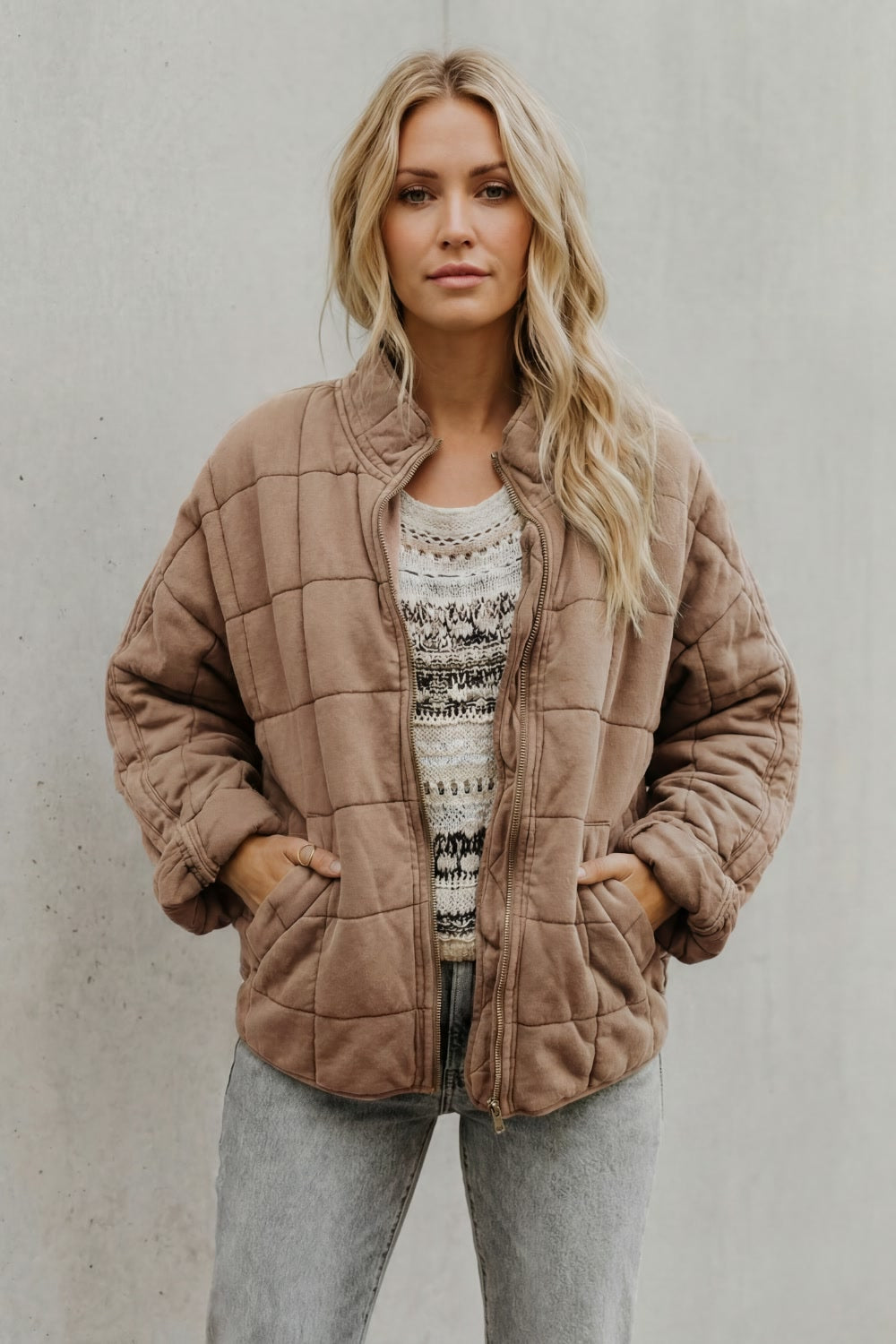Clementine | Women’s Quilted Jacket with High Collar