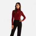 Rebecca | Women’s Ribbed Turtleneck Sweater with Slim Fit